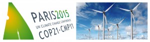 COP21Les énergies renouvelables telles que les éoliennes pour sauver la terre du réchauffement climatique 