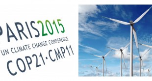 COP21Les énergies renouvelables telles que les éoliennes pour sauver la terre du réchauffement climatique